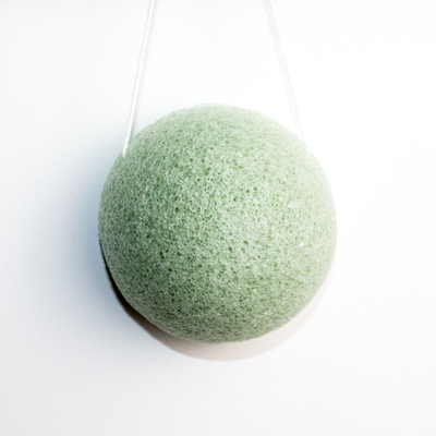 OEM ODM Vegetable Fibre Konjac Green Tea Sponge For Acne Prone Skin