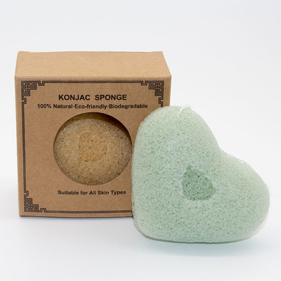 72mm*85mm*20mm Organic Konjac Sponges Dry Skin Exfoliating Skincare Sponge