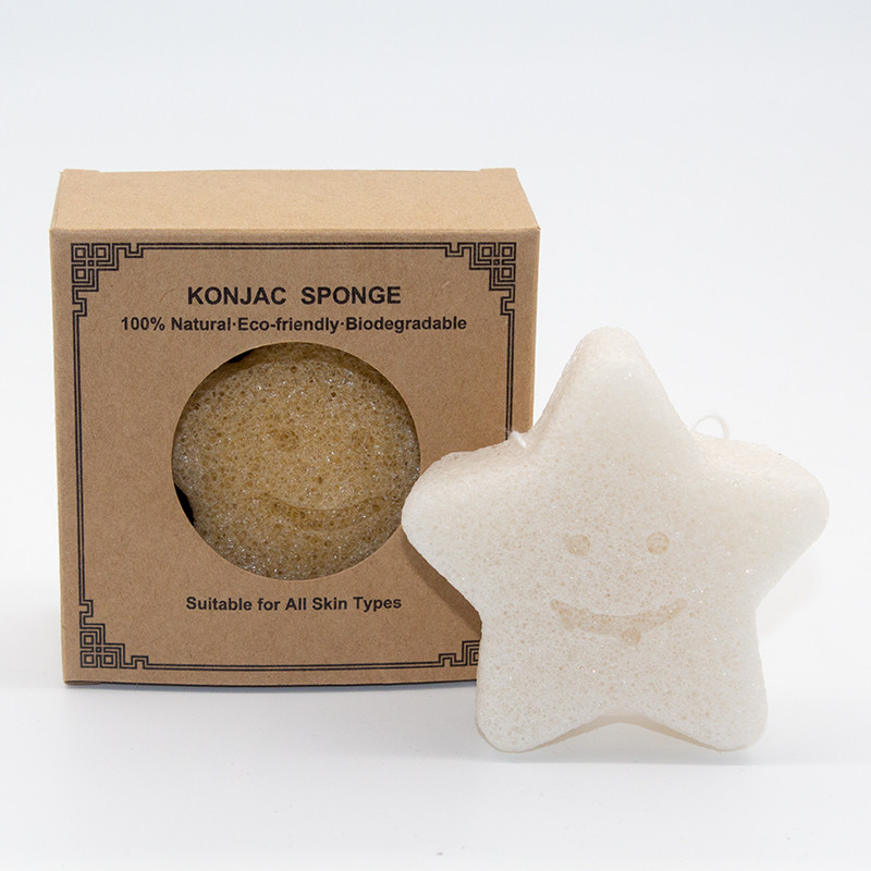 Deep Pore Cleansing Gradient Natural Konjac Sponge For Makeup Remover